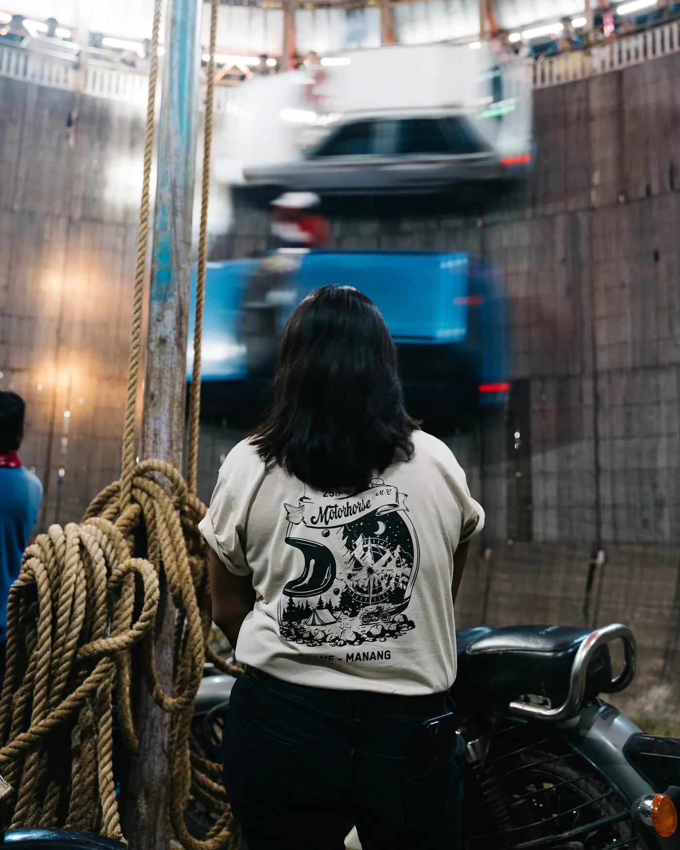 Soma Basu riding the wall